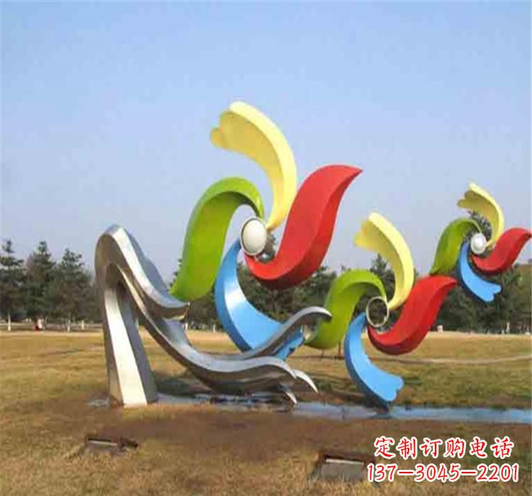太原不锈钢风车雕塑绚丽多彩的艺术精品
