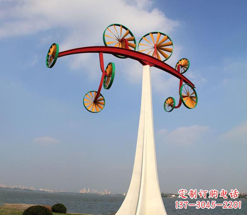 太原不锈钢风车雕塑艺术美学的完美结合
