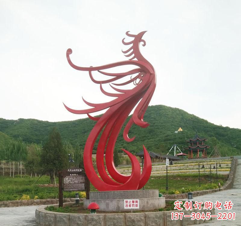 太原不锈钢凤凰展现古老文明的传承