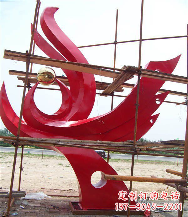 太原凤凰展翅高飞——不锈钢凤凰明珠广场景观雕塑