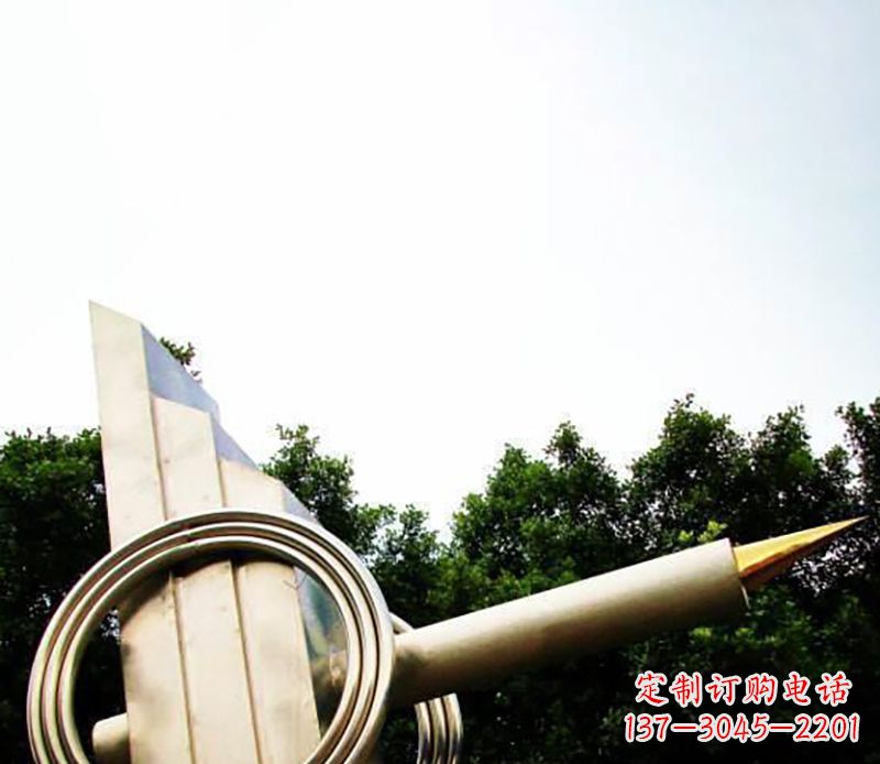 太原不锈钢钢笔雕塑把简单的钢笔变成艺术品
