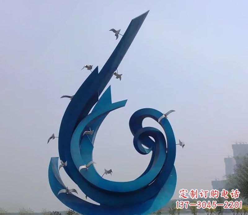 太原不锈钢鸽子雕塑雕刻着永恒与美丽