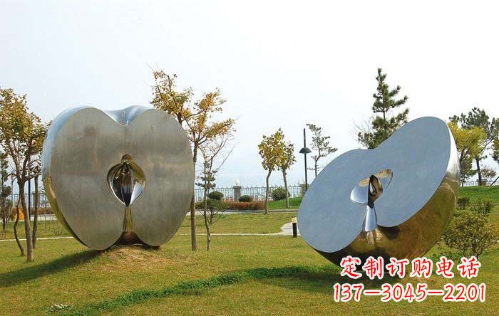 太原不锈钢苹果雕塑——珍贵的艺术瑰宝