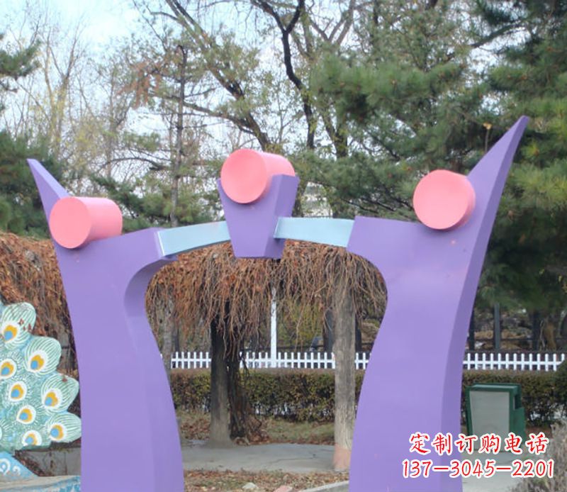 太原不锈钢拱门雕塑精美艺术品