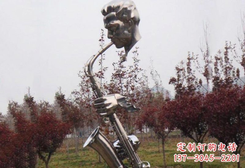 太原不锈钢萨克斯雕塑艺术与音乐的结合