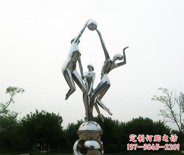 太原排球女孩雕塑