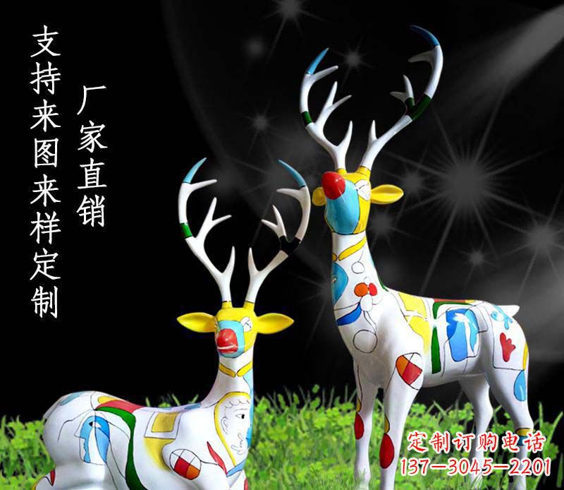 太原不锈钢动物雕塑——小鹿