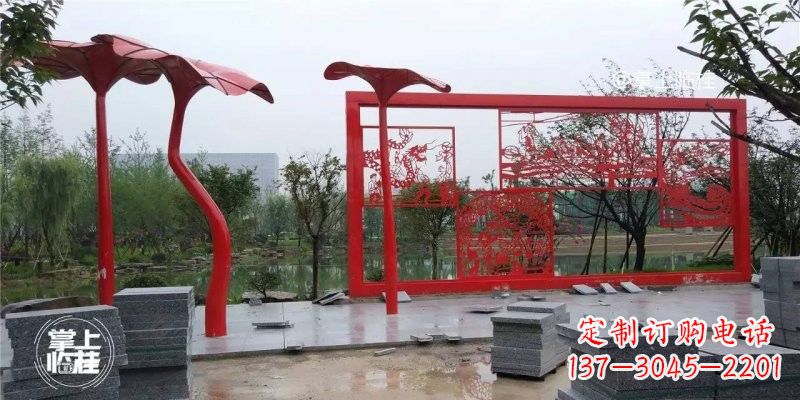 太原不锈钢剪纸龙凤雕塑精美雕刻传承古老文化