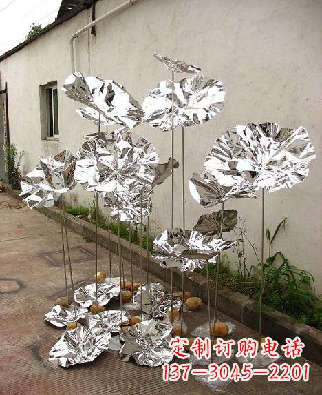 太原不锈钢荷叶雕塑——精美绝伦