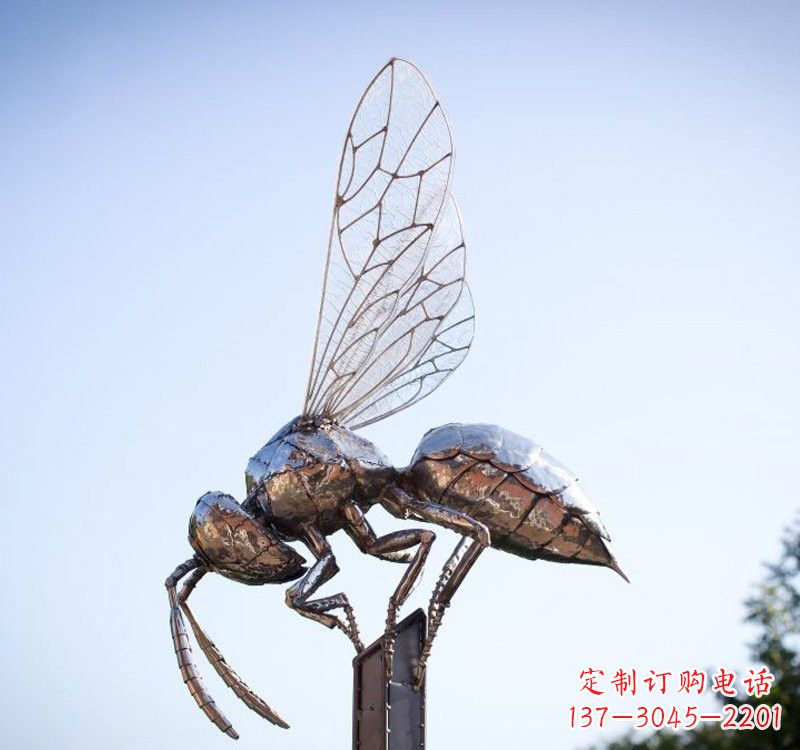 太原不锈钢公园蜜蜂雕塑精彩纷呈的自然之美