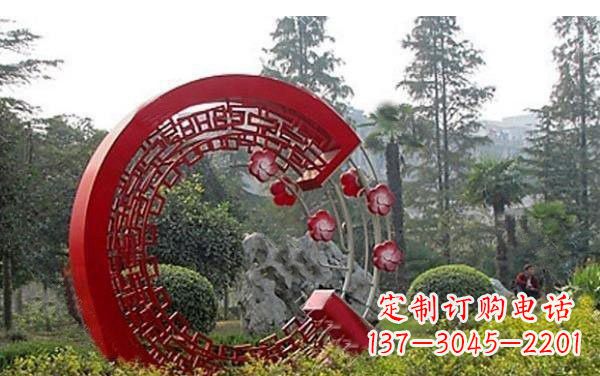 太原不锈钢公园圆环雕塑——精美的艺术瑰宝