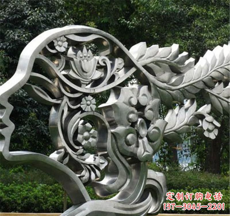太原不锈钢雕塑美丽的象征
