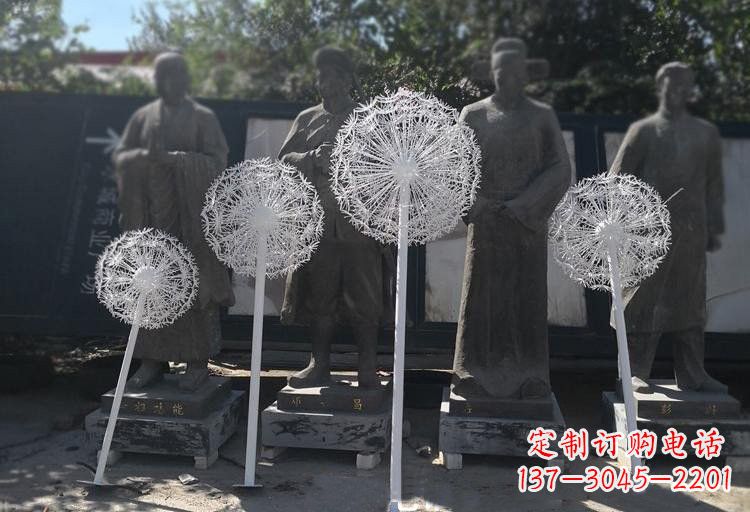 太原不锈钢蒲公英喷泉雕塑