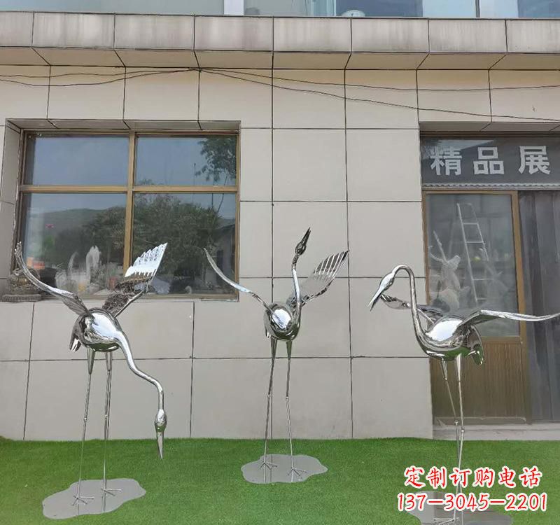 太原不锈钢仙鹤雕塑传承传统文化