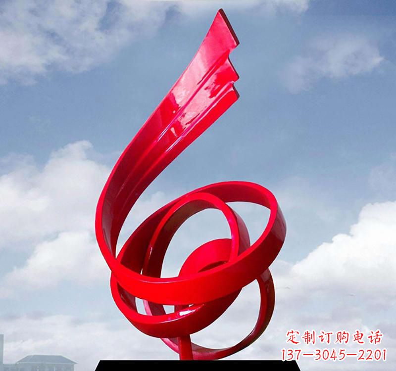 太原美丽的飘带雕塑——城市的精灵