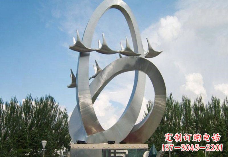 太原不锈钢天鹅雕塑