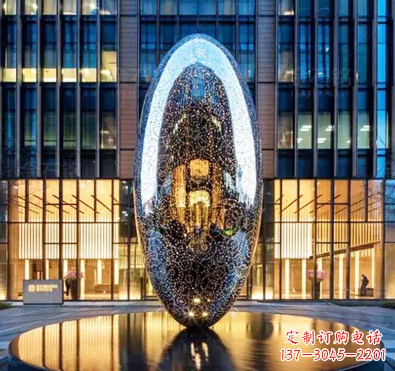 太原不锈钢圆环雕塑抽象艺术的完美诠释