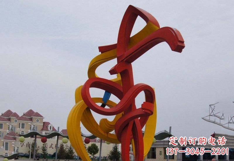 太原不锈钢音符雕塑美妙的视觉音乐