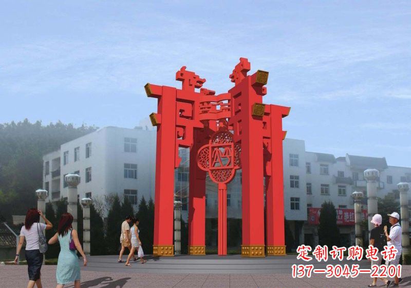 太原不锈钢灯笼雕塑——点亮城市美景