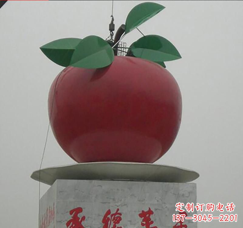 太原不锈钢苹果雕塑一件充满艺术气息的作品
