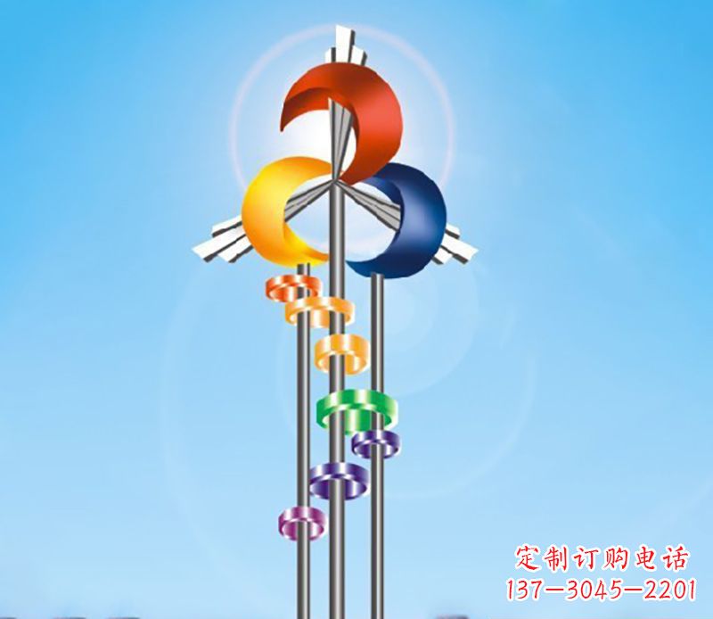 太原不锈钢风车雕塑精美的艺术之作