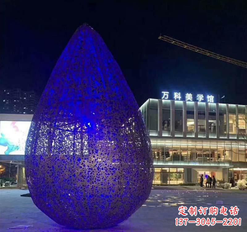 太原不锈钢水滴雕塑-自然之美