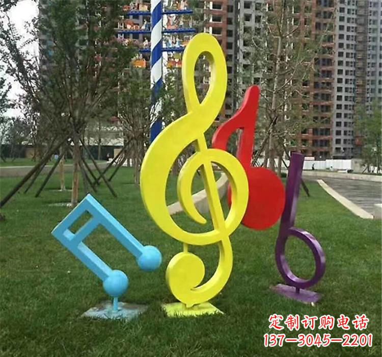太原不锈钢音符雕塑音乐的流动之美