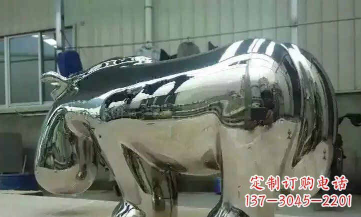 太原不锈钢河马雕塑一种新颖的艺术形式