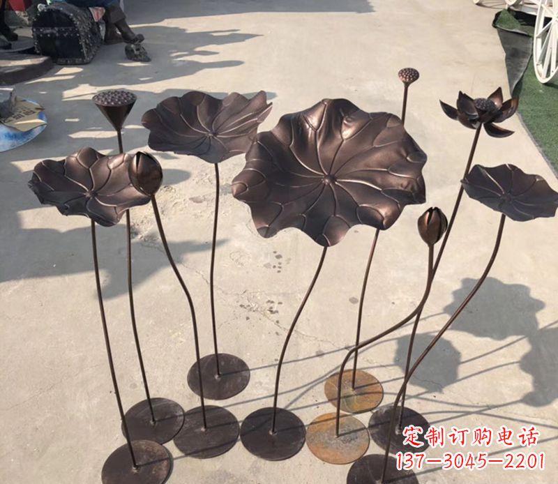 太原不锈钢荷花雕塑传承传统文化