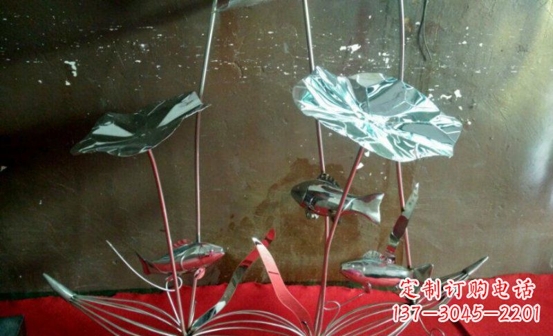 太原不锈钢荷花雕塑