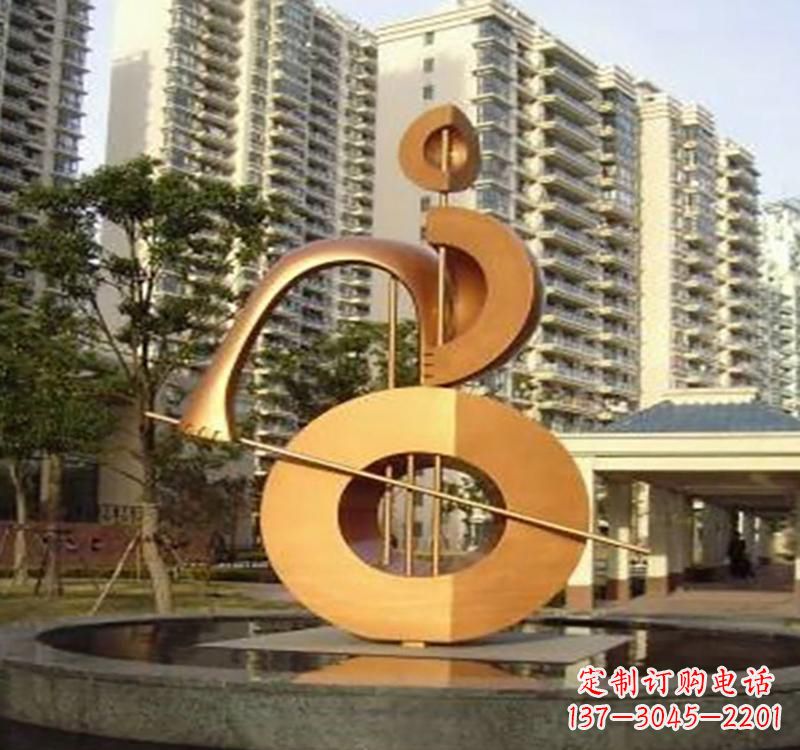 太原不锈钢葫芦乐器雕塑精致的艺术瑰宝