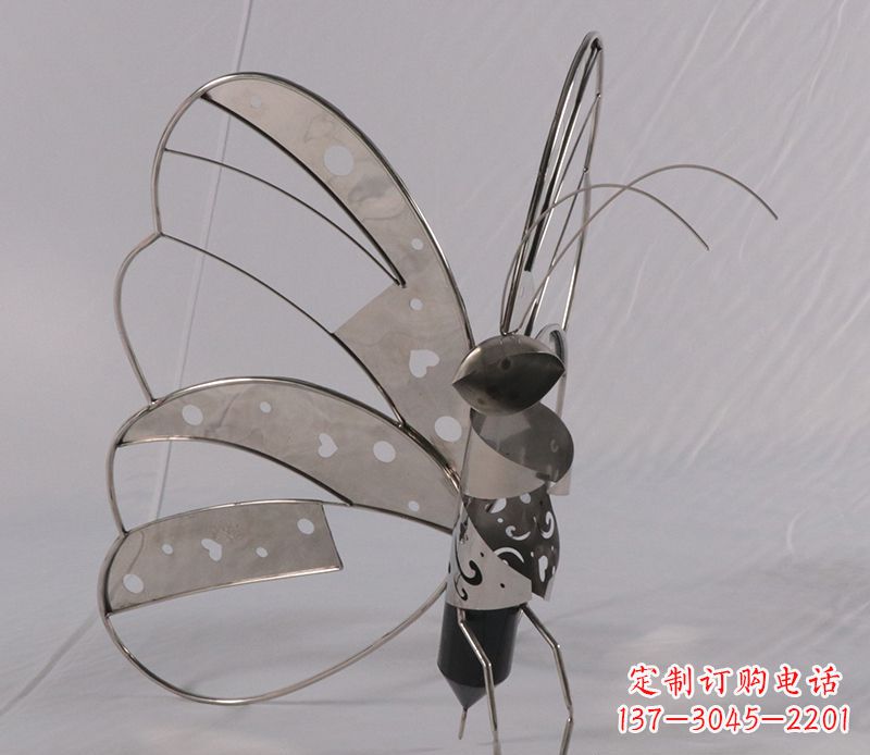 太原不锈钢蝴蝶雕塑精美的艺术品
