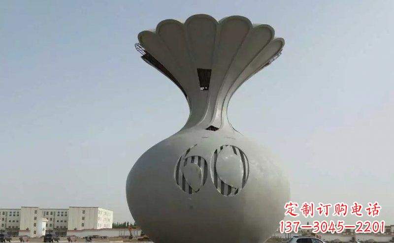 太原不锈钢花篮雕塑精美绝伦