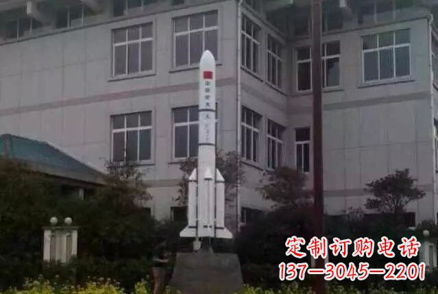 太原不锈钢火箭雕塑给城市带来无限美