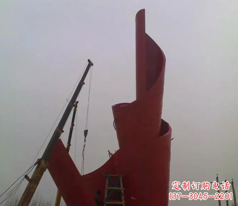 太原不锈钢火炬雕塑点燃社会进步的火炬