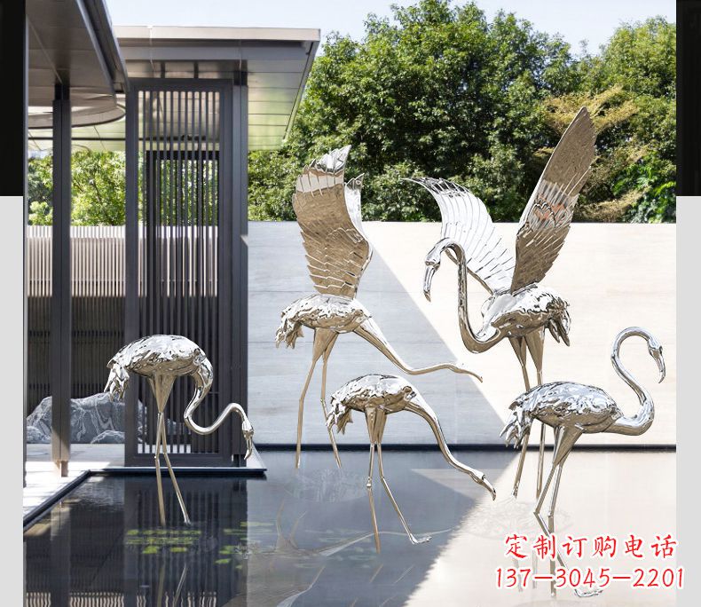 太原不锈钢火烈鸟雕塑雕刻艺术的精粹