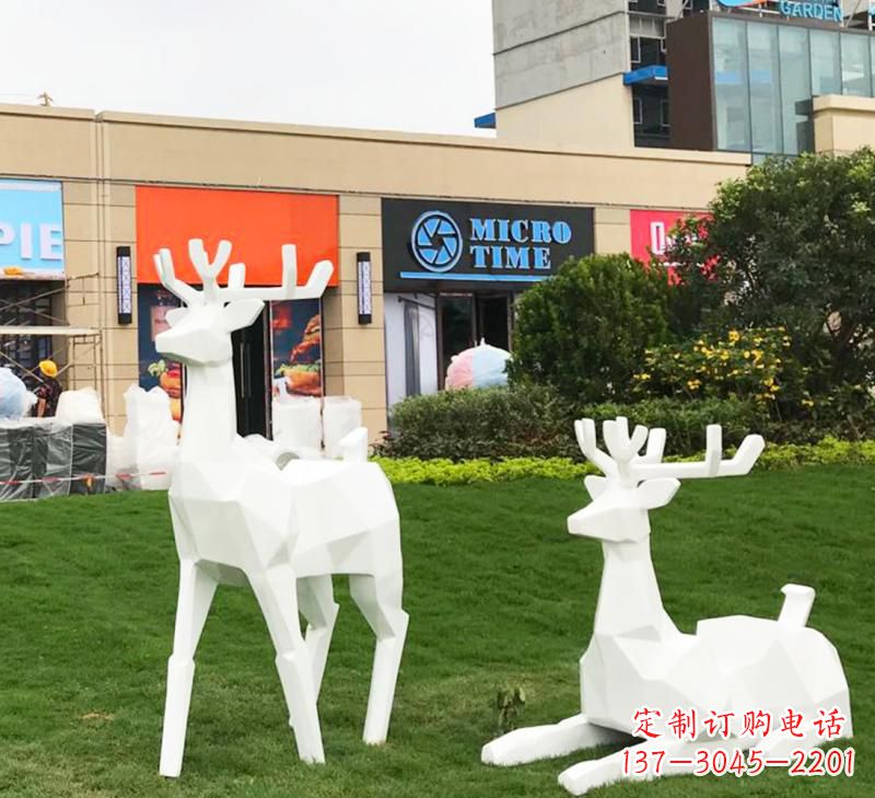 太原不锈钢小鹿雕塑艺术之美