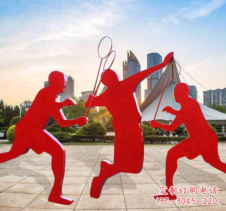 太原不锈钢羽毛球雕塑艺术与运动的完美结合