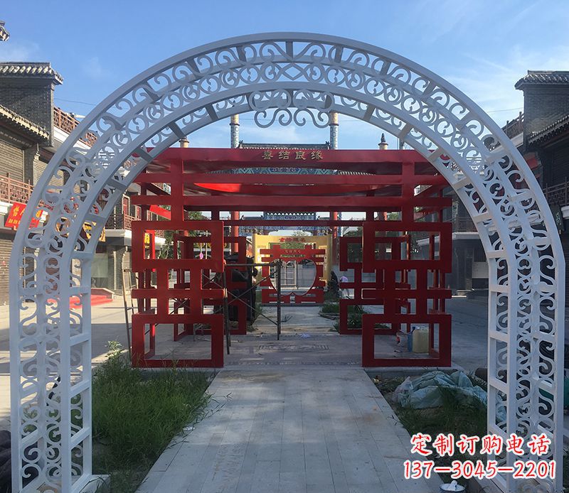 太原不锈钢拱门雕塑——精美绝伦