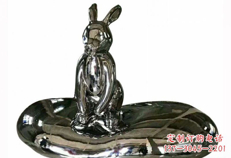 太原不锈钢兔子雕塑