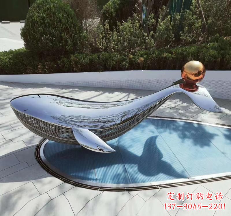 太原不锈钢海豚雕塑精美而优雅