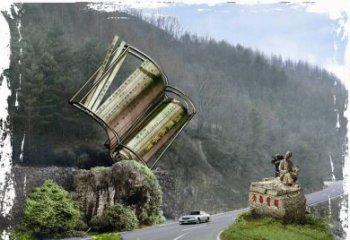太原神农本草经竹简雕塑——传承中华文化精髓