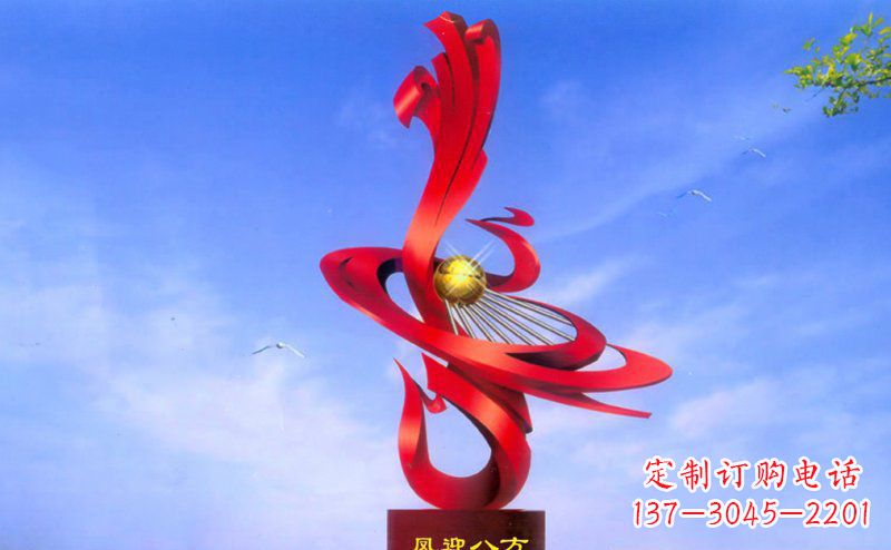 太原不锈钢孔雀雕塑——迎接八方美好