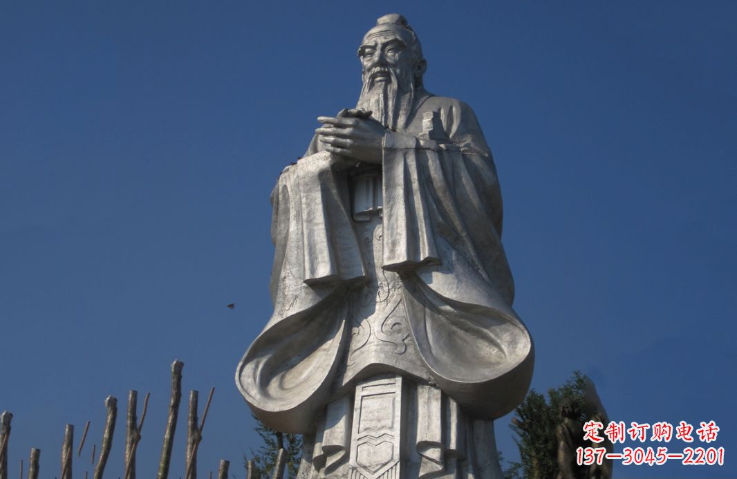 太原不锈钢孔子人物雕塑——传承中华文化的精神象征