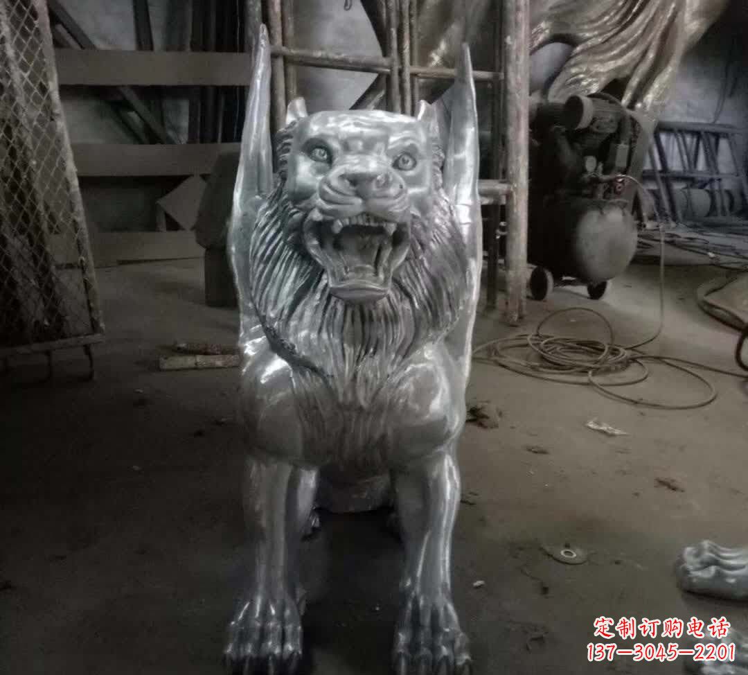 太原不锈钢老虎雕塑经典的艺术品