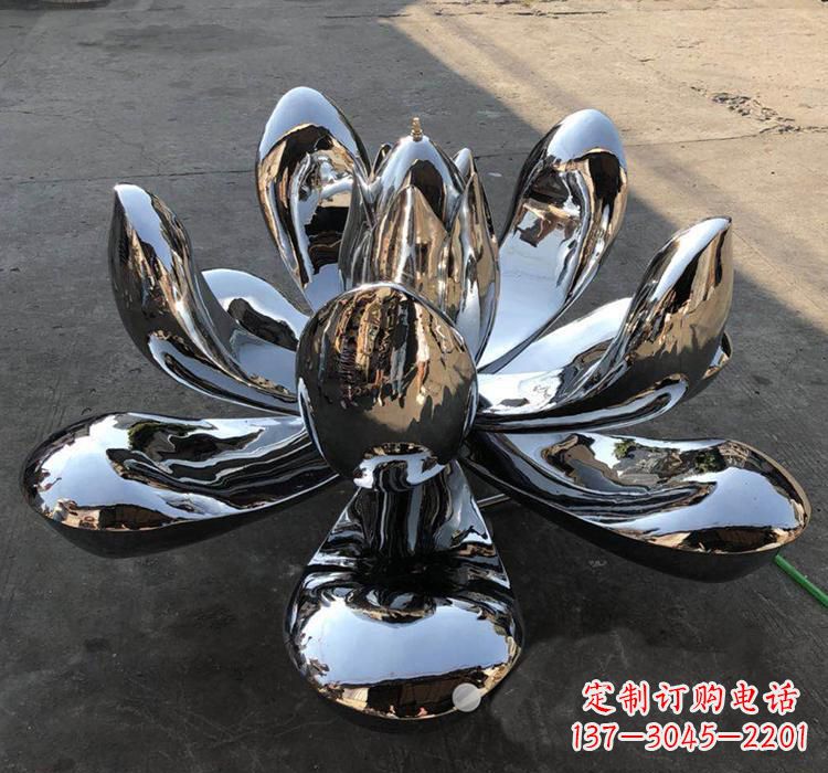 太原不锈钢莲花雕塑精美优雅