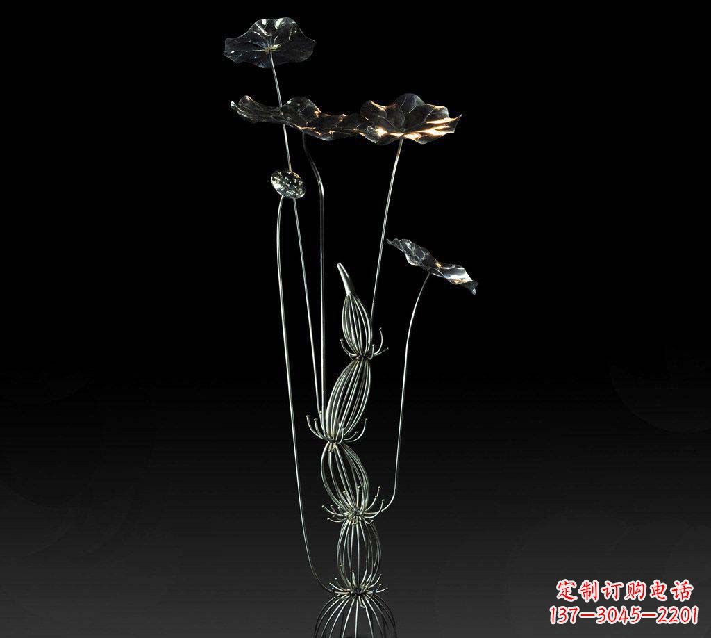 太原不锈钢荷叶雕塑精致优雅的艺术宝藏