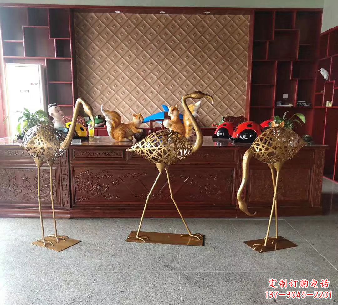太原不锈钢火烈鸟雕塑——熠熠生辉