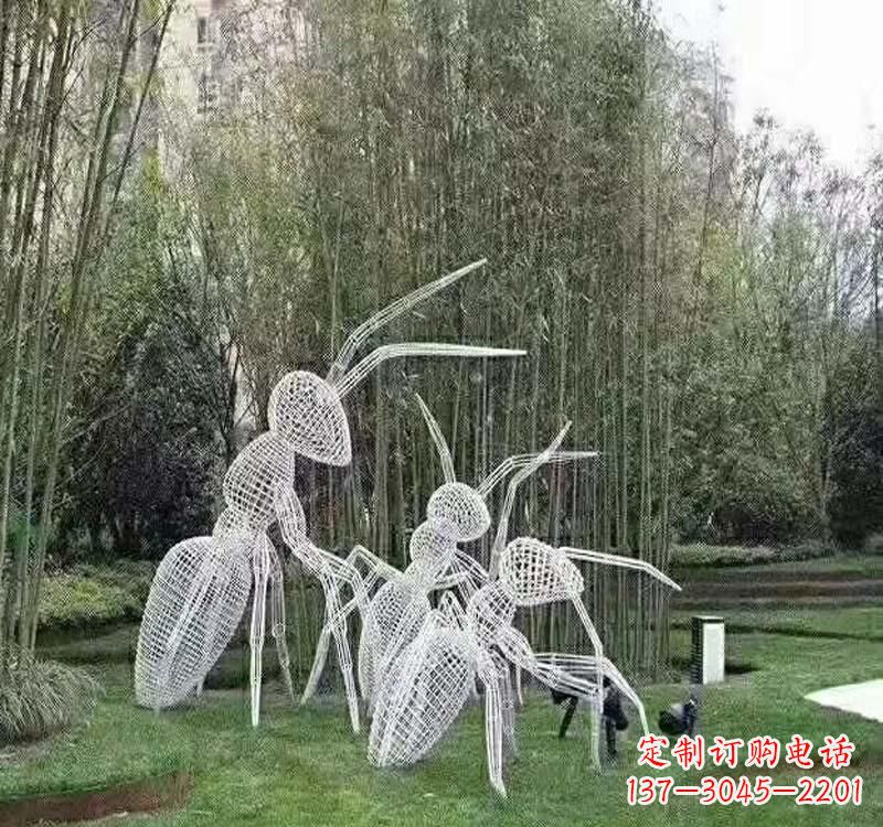 太原不锈钢镂空蚂蚁雕塑艺术细节的精彩绝伦