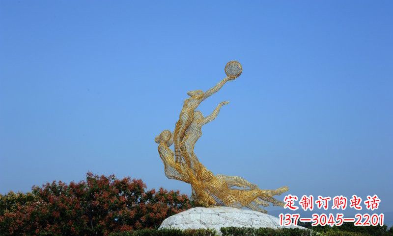 太原精致的不锈钢女排雕塑
